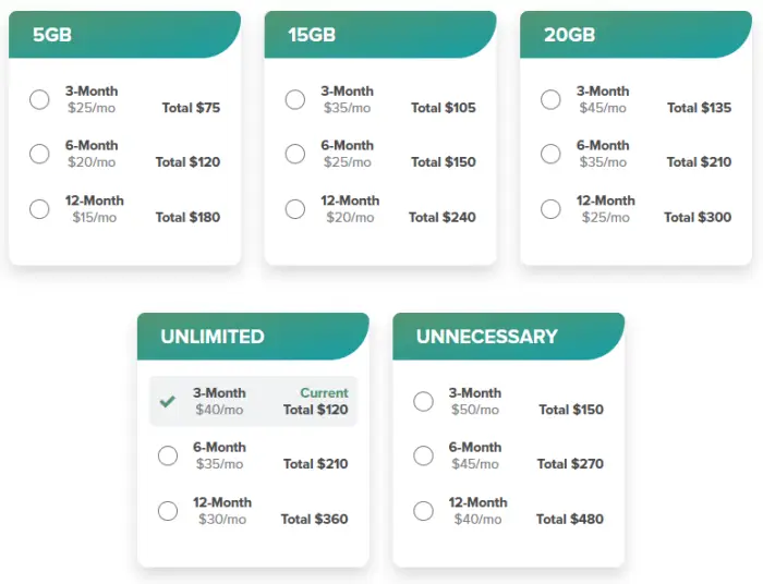 민트 모바일 플랜