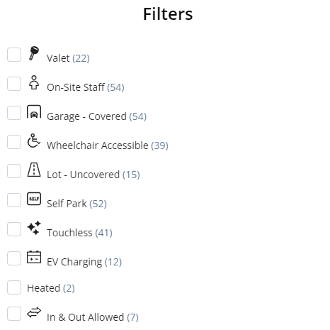 스팟히어로 필터 옵션