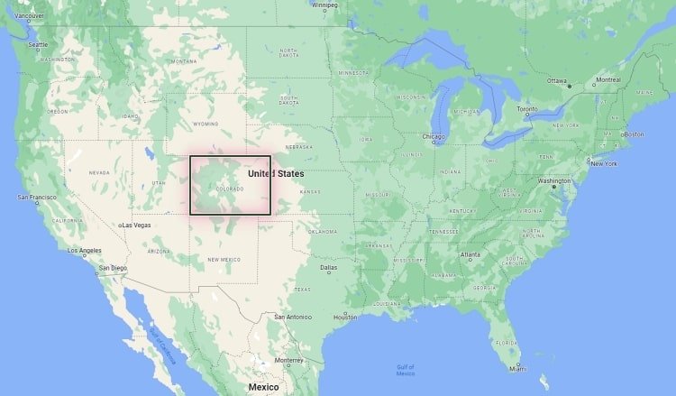 미국지도-콜로라도-위치표시