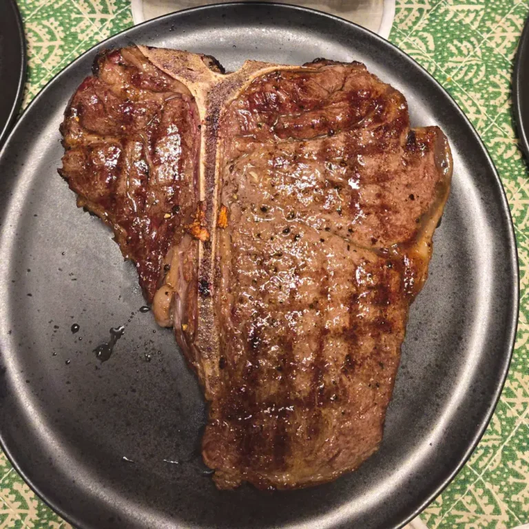 t-bone steak by Reverse Searing